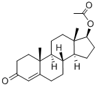 3-オキソアンドロスタ-4-エン-17β-オールアセタート 化学構造式