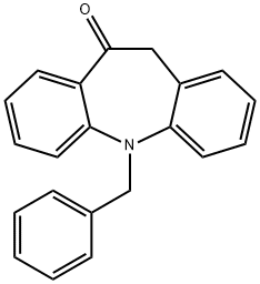 5-Benzyl-10-oxo-10,11-dihydro-5H-dibenz[b,f]azepine 结构式