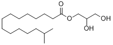 14-メチルペンタデカン酸2,3-ジヒドロキシプロピル 化学構造式