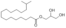 15-メチルヘキサデカン酸2,3-ジヒドロキシプロピル 化学構造式