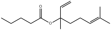 1,5-dimethyl-1-vinylhex-4-enyl valerate Struktur