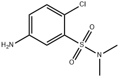 5-AMINO-2-CHLORO-N,N-DIMETHYL-BENZENESULFONAMIDE Struktur