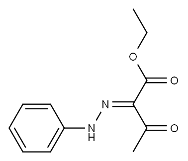 (Z)-3-氧代-2-(2-苯基亚肼基)丁酸乙酯 结构式