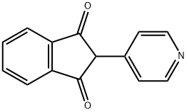 2-[4(1H)-吡啶亚基]-1,3-茚二酮, 10478-99-6, 结构式