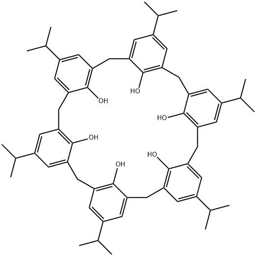 对异丙基杯[6]芳烃, 104789-79-9, 结构式