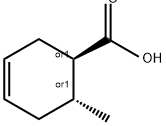 rel-6α*-メチル-3-シクロヘキセン-1β*-カルボン酸 化学構造式