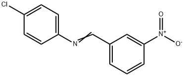 N-(4-Chlorophenyl)-3-nitrobenzenemethanimine Struktur