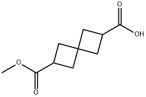 spiro[3.3]heptane-2,6-dicarboxylic acid monomethyl ester Structure