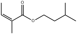 (Z)-2-甲基-2-丁烯酸异戊酯 结构式