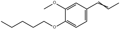 2-戊氧基-5-丙-1-烯基苯甲醚 结构式