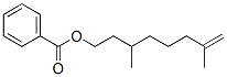 (-)-3,7-dimethyloct-7-enyl benzoate  Struktur