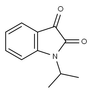 1-イソプロピル-1H-インドール-2,3-ジオン 化学構造式