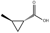 (1R,2R)-2-Methylcyclopropane-1-carboxylic acid Struktur