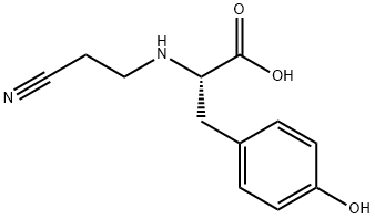 N-(2-Cyanoethyl)-L-tyrosine Structure