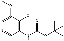 4,5-ジメトキシピリジン-3-イルカルバミン酸TERT-ブチル 化学構造式