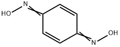 1,4-ベンゾキノン ジオキシム 化学構造式