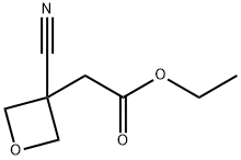3-氰基-(氧杂环丁烷-3-基)-乙酸乙酯, 1050611-00-1, 结构式
