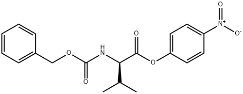 4-硝基苯基((苄氧基)羰基)-D-缬氨酸 结构式
