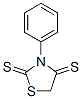 2,4-Thiazolidinedithione,  3-phenyl- 结构式