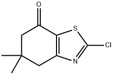 2-氯-5,5-二甲基-5,6-二氢苯并[D]噻唑-7(4H)-酮 结构式