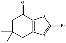 2-BroMo-5,5-diMethyl-5,6-dihydrobenzo[d]thiazol-7(4H)-one, 10513-26-5, 结构式