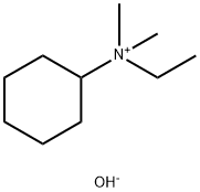 CYCLOHEXYLDIMETHYLETHYL-AMMONIUM HYDROXIDE Struktur