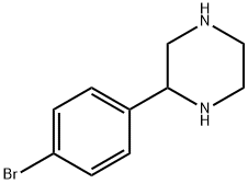2-(4-溴苯基)哌嗪 结构式