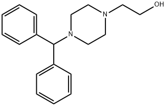 2-(4-benzhydrylpiperazin-1-yl)ethanol Struktur