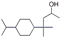 α,γ,γ-トリメチル-4-(1-メチルエチル)シクロヘキサン-1-プロパノール 化学構造式
