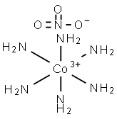 硝酸ヘキサアンミンコバルト（ＩＩＩ） 化学構造式