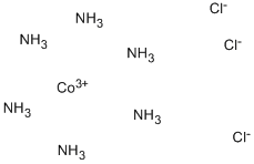 ヘキサアンミンコバルト(ＩＩＩ) クロリド 化学構造式