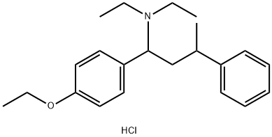 [1-(4-乙氧基苯基)丁基]二乙基氯化铵, 10535-87-2, 结构式