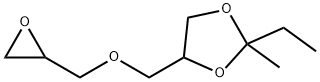 4-[(2,3-epoxypropoxy)methyl]-2-ethyl-2-methyl-1,3-dioxolane  Struktur