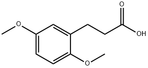 3-(2,5-二甲氧基苯基)丙酸 结构式
