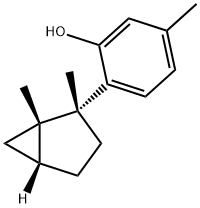 2-[(1S,2R,5R)-1,2-Dimethylbicyclo[3.1.0]hex-2-yl]-5-methylphenol Struktur