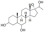 pregnane-3,6,17,20-tetrol Structure