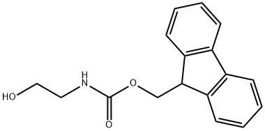 2-[(9H-フルオレン-9-イルメトキシ)カルボニルアミノ]-1-エタノール 化学構造式
