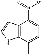 1H-Indole, 7-Methyl-4-nitro- Struktur