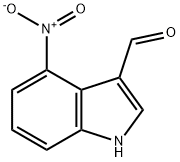 4-硝基吲哚-3-甲醛 结构式