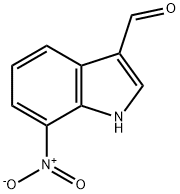 7-ニトロインドール-3-カルボキシアルデヒド 化学構造式