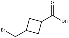 3-(溴甲基)环丁烷羧酸 结构式