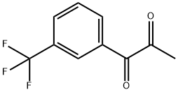 1-(3-トリフルオロメチルフェニル)-1,2-プロパンジオン 化学構造式