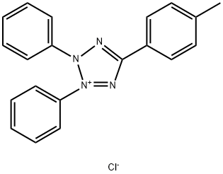 2,3-二苯基-5-(对甲苯基)氯化四氮唑 结构式