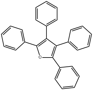 テトラフェニルフラン 化学構造式