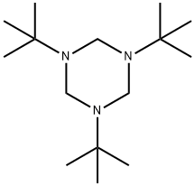 1,3,5-tri-tert-butylhexahydro-1,3,5-triazine  Structure
