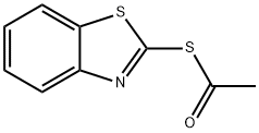 Ethanethioic acid, S-2-benzothiazolyl ester (9CI) 结构式
