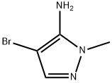 3-氨基-4-溴-2-甲基吡唑 结构式