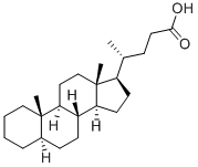 3α-ヒドロキシ-6-オキソ-5α-コラン-24-酸 化学構造式