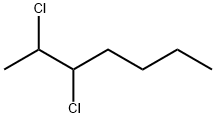 2,3-ジクロロヘプタン 化学構造式