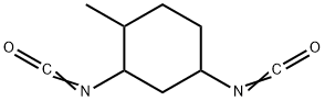 2,4-二异氰酸-1-甲基环己烷, 10581-16-5, 结构式